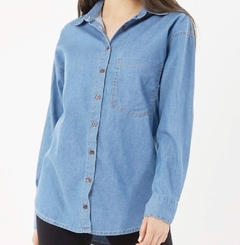 CAMISA DENIM ELASTIZADA