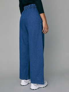 JEAN WIDE LEG RIGIDO CINTURA ELASTICA - Sunshine Store Olivos