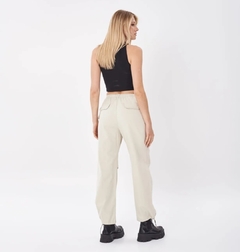 PANTALON PARACHUTE GABARDINA ELASTIZADA - comprar online