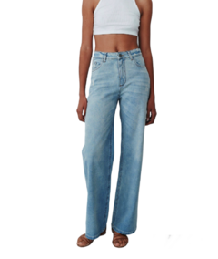 JEAN WIDE LEG OVERDYED