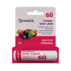 ANASOL PROTETOR SOLAR LABIAL FPS 60 AÇAÍ COM MORANGO - 5G - comprar online