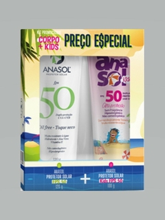 KIT ANASOL FPS 50 CORPO 120g + FPS 50 KIDS 100g - comprar online