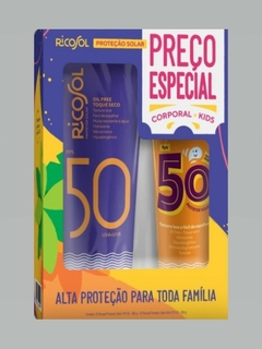 KIT RICOSOL FPS 50 CORPO 180g + FPS 50 KIDS 100g - ECO COSMÉTICOS