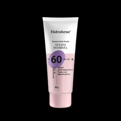 HIDRABNE PROTETOR SOLAR FACIAL FPS 60 - INVISÍVEL - 50 g