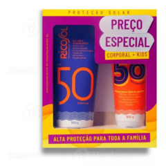 KIT RICOSOL FPS 50 CORPO 180g + FPS 50 KIDS 100g