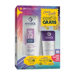 KIT ANASOL PROT. SOLAR FPS 75 - 200 g + ANASOL PROT. SOLAR FACIAL FPS 75 - 60 g