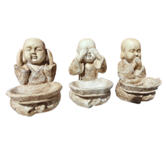 Buda Sabios Trio con Fuente - comprar online