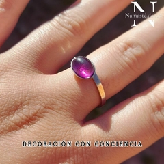 Anillo regulable amatista