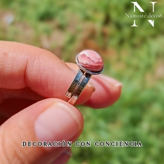 Anillo regulable rodocrosita