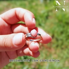 Anillo regulable rodocrosita - comprar online