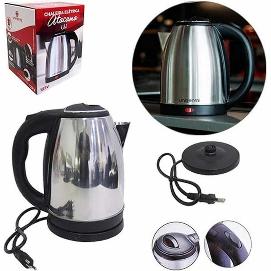 CHALEIRA ELÉTRICA ATACAMA 1,8L 220V INOX UNITERMI