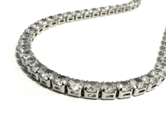 Choker Zircônia Cristal Ródio - comprar online