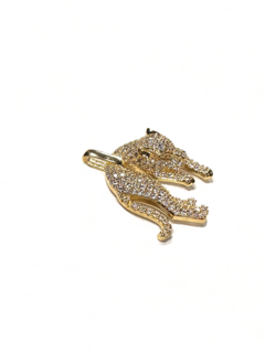 Pingente Jaguar Zirconia branca - comprar online