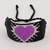 PULSERA TEJIDA CORAZON SAGRADO MORADO