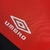 Logo umbro gravado na camisa titular do Flamengo de 1992.