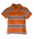 Camisa Polo Infantil Tommy Hilfiger Laranja e Branca