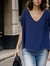 Blusa Crepe Spezzato