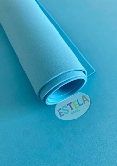 FOLHA EVA LISO ESTELAPAPER PCT C/10 LS-079 AZUL BB 400x600