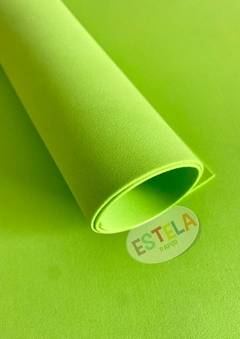 FOLHA EVA LISO ESTELAPAPER PCT C/10 LS-053 VERDE CITRICO 400X480