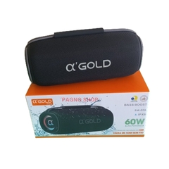 Caixa de som bluetooth A GOLD 60 W BASS BOOST IPX6 Função TWS SM-07A