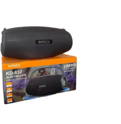 Caixa De Som Bluetooth 55w Portátil KAIDI KD-832 BASSBOOST COR CINZA - comprar online