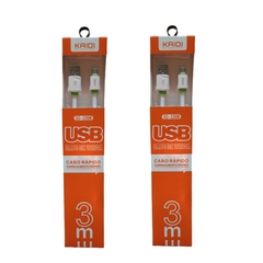 Cabo De Dados Micro-usb V8 KAIDI KD-330 Comprimento 3 Metros