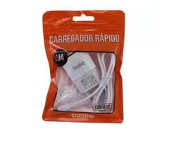 Carregador Celular Fonte Rápido Basike 2.1a com cabo V8 (cabo não carrega tipo c) - Pagno Shop