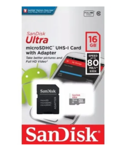 Cartão Memória 16gb Micro Sd Ultra 80mbs Sandisk