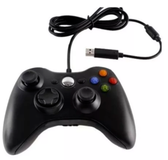 Controle Video Game Xbox 360 Pc Com Fio Joystick Manete X360 - comprar online