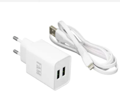 Kit Carregador Cabo Para Iphone Lightning 2 usb 2.4a FAM homologado anatel na internet