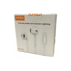 Fone Bluetooth para Iphone Entrada lightning Ios Intra-auricular Kaidi KD-7010 Não precisa ligar bluetooth - comprar online