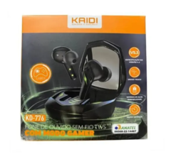 Fone Modo Gamer Bluetooth Sem Fio Tws Kd-776 Graves Potente original Kaidi