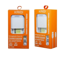 Carregador Turbo Kaidi Kd-108a 20w Tipo-c para Lightning com cabo - Pagno Shop