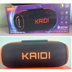 Caixa De Som Bluetooth 5.3 Kaidi 60w Kd-833 Ipx6 entrada pen driver auxiliar,não tem rádio FM