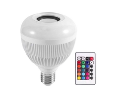 Lâmpada Led Rgb Caixa Som Bluetooth Controle Remoto 2 Em 1 Mp3 Luz Multicolor na internet