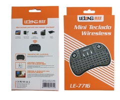 Mini Key Teclado Lelong Max Le-7716 Com Led Wiresless Para TV PC Notebooks na internet