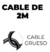 CABLE DE CARGA TIPO V8 2 MTS - comprar online