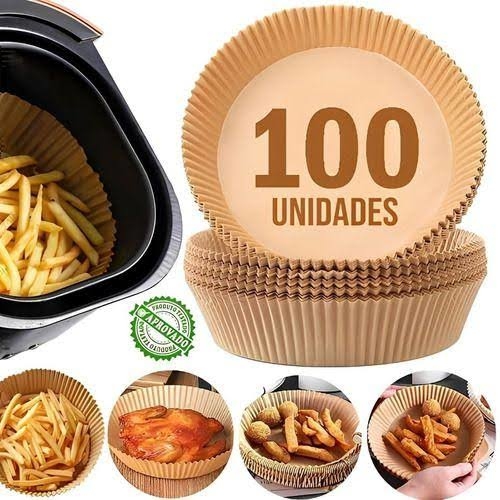 Forro de Papel para Air Fryer - 50 Unidades