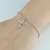 Pulseira Cruz Ponto de Luz - Prata Folheada** - comprar online