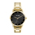 Relógio Feminino Mondaine Dourado Fundo Preto - 42MM