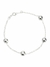 Pulseira 4 Bolinhas G - Prata 925**