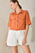 CAMISA CROP TULIPA TERRACOTA