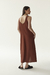 VESTIDO FLORA MARRON - comprar online