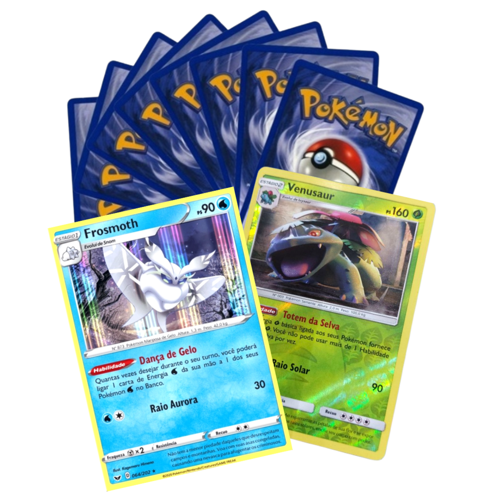 Colecionando cartas de Pokémon!