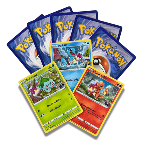 Lote 50 Cartas Pokémon Com Carta Ex Moeda Booster Aleatórias