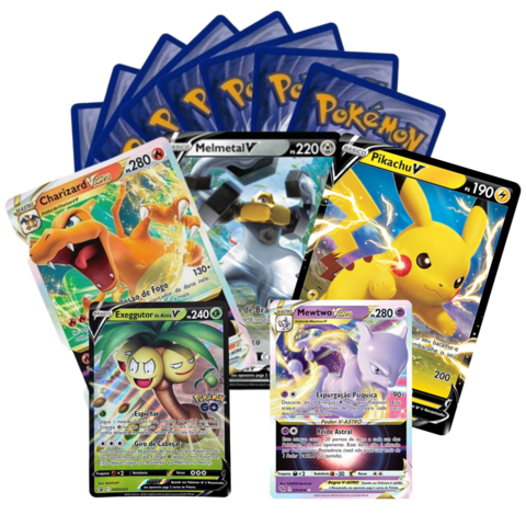 Lote com 10 energias básicas ou kit com 80 energias (10 de cada tipo) -  Pokémon TCG COPAG