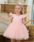 Vestido Infantil Midi Rosa