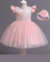 Vestido Infantil Midi Rosa na internet