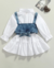 Vestido Infantil Branco + Top - LOJABABYGOLD