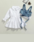 Vestido Infantil Branco + Top - loja online